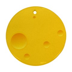 Cheese Texture, Yellow Backgronds, Food Textures, Slices Of Cheese Ornament (round)