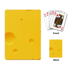 Cheese Texture, Yellow Backgronds, Food Textures, Slices Of Cheese Playing Cards Single Design (rectangle) by nateshop