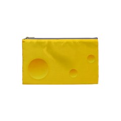 Cheese Texture, Yellow Backgronds, Food Textures, Slices Of Cheese Cosmetic Bag (small) by nateshop