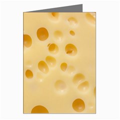 Cheese Texture, Yellow Cheese Background Greeting Cards (pkg Of 8) by nateshop