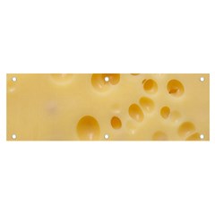 Cheese Texture, Yellow Cheese Background Banner And Sign 6  X 2 