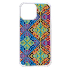 Colorful Floral Ornament, Floral Patterns Iphone 13 Pro Max Tpu Uv Print Case by nateshop