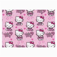 Cute Hello Kitty Collage, Cute Hello Kitty Large Glasses Cloth (2 Sides) by nateshop