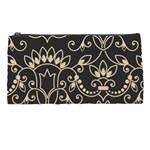 Decorative Ornament Texture, Retro Floral Texture, Vintage Texture, Gray Pencil Case Front