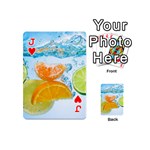 Fruits, Fruit, Lemon, Lime, Mandarin, Water, Orange Playing Cards 54 Designs (Mini) Front - HeartJ