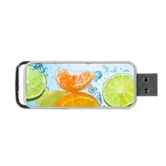 Fruits, Fruit, Lemon, Lime, Mandarin, Water, Orange Portable Usb Flash (one Side) by nateshop