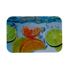 Fruits, Fruit, Lemon, Lime, Mandarin, Water, Orange Open Lid Metal Box (silver)   by nateshop
