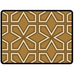 Gold Pattern Texture, Seamless Texture Fleece Blanket (large)