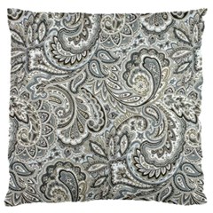 Gray Paisley Texture, Paisley 16  Baby Flannel Cushion Case (two Sides)