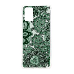 Green Ornament Texture, Green Flowers Retro Background Samsung Galaxy S20plus 6 7 Inch Tpu Uv Case by nateshop