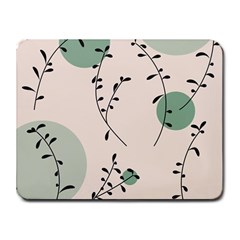 Plants Pattern Design Branches Branch Leaves Botanical Boho Bohemian Texture Drawing Circles Nature Small Mousepad