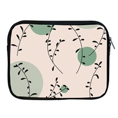 Plants Pattern Design Branches Branch Leaves Botanical Boho Bohemian Texture Drawing Circles Nature Apple Ipad 2/3/4 Zipper Cases