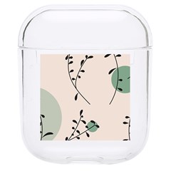 Plants Pattern Design Branches Branch Leaves Botanical Boho Bohemian Texture Drawing Circles Nature Hard Pc Airpods 1/2 Case