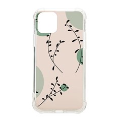 Plants Pattern Design Branches Branch Leaves Botanical Boho Bohemian Texture Drawing Circles Nature Iphone 11 Pro 5 8 Inch Tpu Uv Print Case