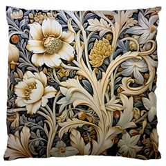 Flower Floral Pattern Floral Digital Spring Flora Botanical Blossom Bloom Vintage Standard Premium Plush Fleece Cushion Case (two Sides)