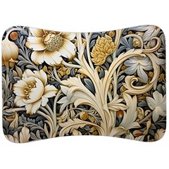 Flower Floral Pattern Floral Digital Spring Flora Botanical Blossom Bloom Vintage Velour Seat Head Rest Cushion