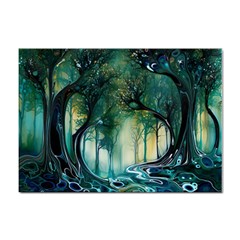 Trees Forest Mystical Forest Background Landscape Nature Sticker A4 (10 Pack) by Maspions