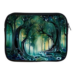 Trees Forest Mystical Forest Background Landscape Nature Apple Ipad 2/3/4 Zipper Cases