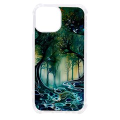 Trees Forest Mystical Forest Background Landscape Nature Iphone 13 Mini Tpu Uv Print Case by Maspions