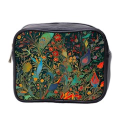 Flowers Trees Forest Mystical Forest Nature Background Landscape Mini Toiletries Bag (two Sides)