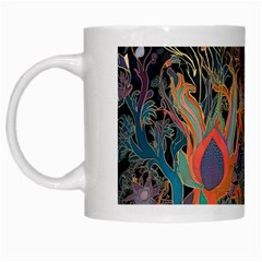 Trees Forest Mystical Forest Nature Junk Journal Landscape White Mug