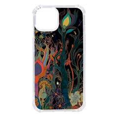 Trees Forest Mystical Forest Nature Junk Journal Landscape Iphone 14 Tpu Uv Print Case by Maspions