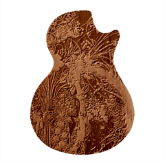 Flowers Trees Forest Mystical Forest Nature Junk Journal Scrapbooking Background Landscape Guitar Shape Wood Guitar Pick Holder Case And Picks Set