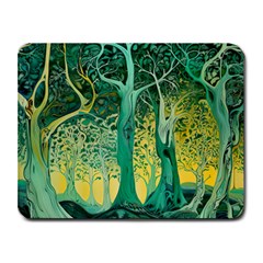 Trees Forest Mystical Forest Nature Junk Journal Scrapbooking Background Landscape Small Mousepad