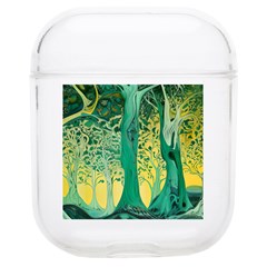 Trees Forest Mystical Forest Nature Junk Journal Scrapbooking Background Landscape Soft Tpu Airpods 1/2 Case by Maspions