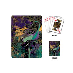 Flowers Trees Forest Mystical Forest Nature Playing Cards Single Design (mini)