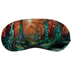 Trees Tree Forest Mystical Forest Nature Junk Journal Scrapbooking Landscape Nature Sleep Mask by Maspions