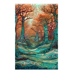 Trees Tree Forest Mystical Forest Nature Junk Journal Scrapbooking Landscape Nature Shower Curtain 48  X 72  (small) 