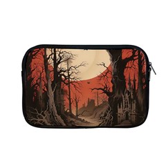 Comic Gothic Macabre Vampire Haunted Red Sky Apple Macbook Pro 13  Zipper Case