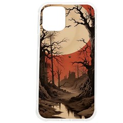 Comic Gothic Macabre Vampire Haunted Red Sky Iphone 12 Pro Max Tpu Uv Print Case by Maspions