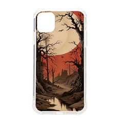 Comic Gothic Macabre Vampire Haunted Red Sky Iphone 11 Tpu Uv Print Case