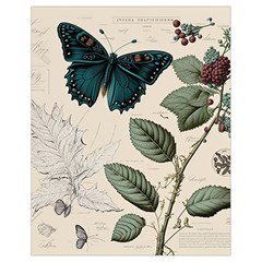 Butterflies Butterfly Botanical Nature Sketch Junk Journal Field Notes Paper Vintage Ephemera Drawstring Bag (small)