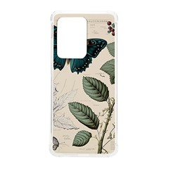 Butterflies Butterfly Botanical Nature Sketch Junk Journal Field Notes Paper Vintage Ephemera Samsung Galaxy S20 Ultra 6 9 Inch Tpu Uv Case by Maspions