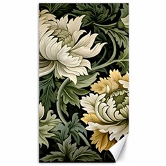 Flower Blossom Bloom Botanical Spring Nature Floral Pattern Leaves Canvas 40  X 72  by Maspions