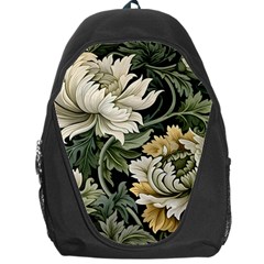 Flower Blossom Bloom Botanical Spring Nature Floral Pattern Leaves Backpack Bag