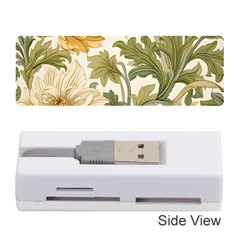 Flower Floral Pattern Floral Digital Paper Spring Flora Botanical Blossom Bloom Vintage Memory Card Reader (stick)