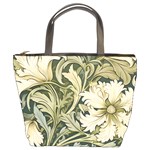 Flower Floral Pattern Floral Digital Paper Spring Flora Botanical Blossom Bloom Vintage Art Bucket Bag Front