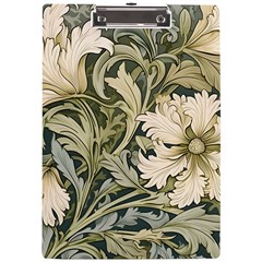 Flower Floral Pattern Floral Digital Paper Spring Flora Botanical Blossom Bloom Vintage Art A4 Acrylic Clipboard