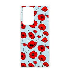 Poppies Flowers Red Seamless Pattern Samsung Galaxy Note 20 Ultra Tpu Uv Case by Maspions