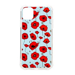 Poppies Flowers Red Seamless Pattern Iphone 11 Tpu Uv Print Case