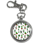 Cactus Plants Background Pattern Seamless Key Chain Watches Front