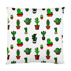 Cactus Plants Background Pattern Seamless Standard Cushion Case (one Side)