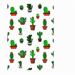 Cactus Plants Background Pattern Seamless Large Garden Flag (two Sides) by Maspions