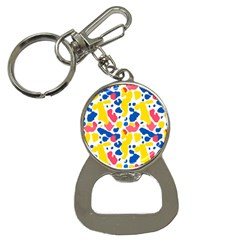 Colored Blots Painting Abstract Art Expression Creation Color Palette Paints Smears Experiments Mode Bottle Opener Key Chain by Maspions