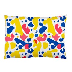 Colored Blots Painting Abstract Art Expression Creation Color Palette Paints Smears Experiments Mode Pillow Case (Two Sides)