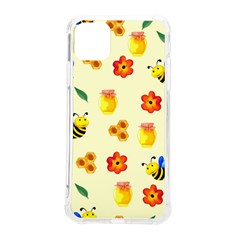 Seamless Honey Bee Texture Flowers Nature Leaves Honeycomb Hive Beekeeping Watercolor Pattern Iphone 11 Pro Max 6 5 Inch Tpu Uv Print Case by Maspions